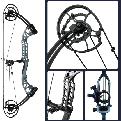 Archery Compound Bow for Hunting Target 30-65lbs 80% Let Off