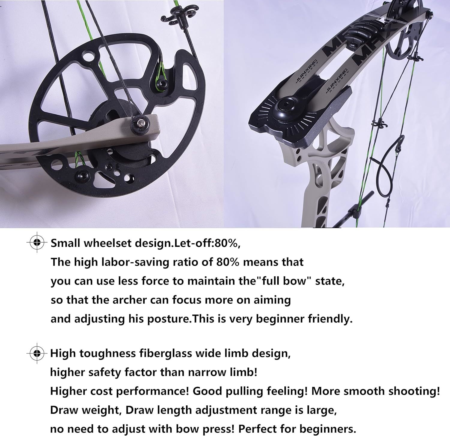 🎯Archery JUNXING-M129 Compound Bow Hunting Target Practice-AMEYXGS Archery