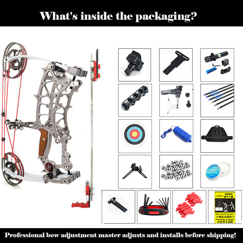 Archery Dual Compound Bow Arrow & Rapid Shooter Steel Ball