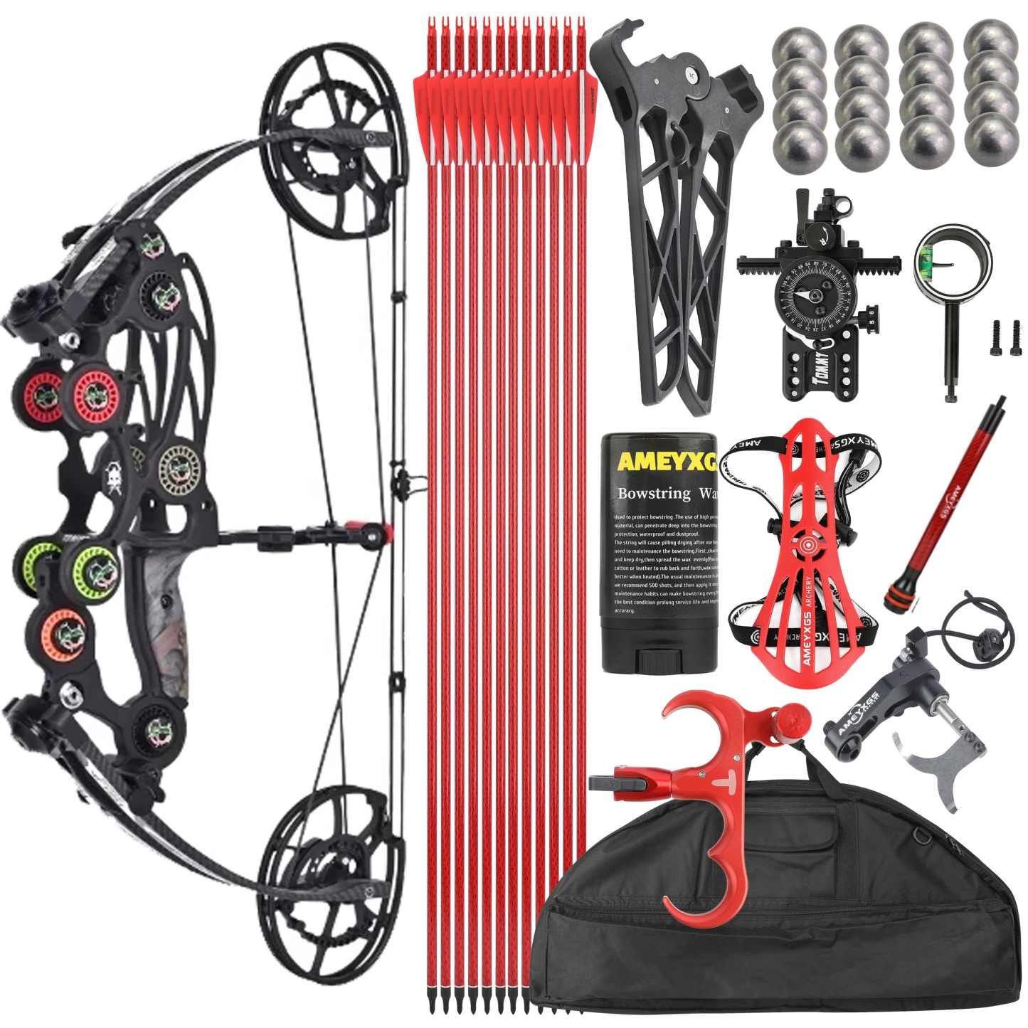 Archery Dual-use Ball Compound Bow Hunting Kit 40-65lbs