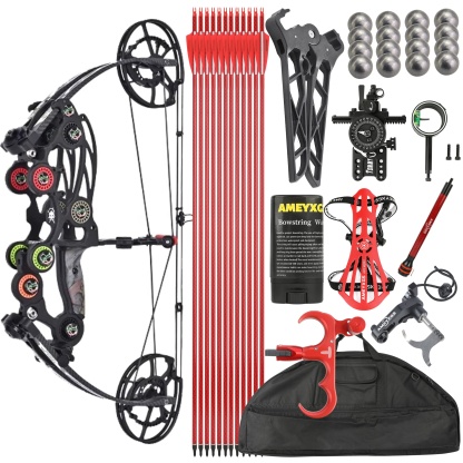 Archery Dual-use Ball Compound Bow Hunting Kit 40-65lbs 