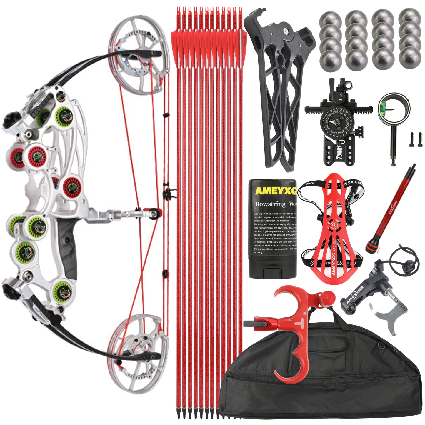 Archery Dual-use Ball Compound Bow Hunting Kit 40-65lbs 