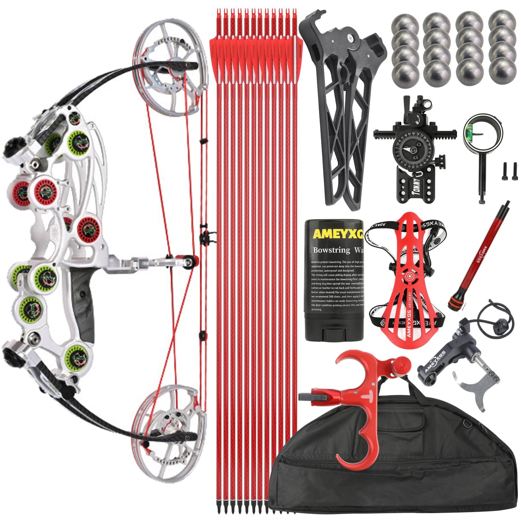 Archery Dual-use Ball Compound Bow Hunting Kit 40-65lbs 