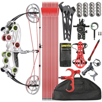 Archery Dual-use Ball Compound Bow Hunting Kit 40-65lbs 