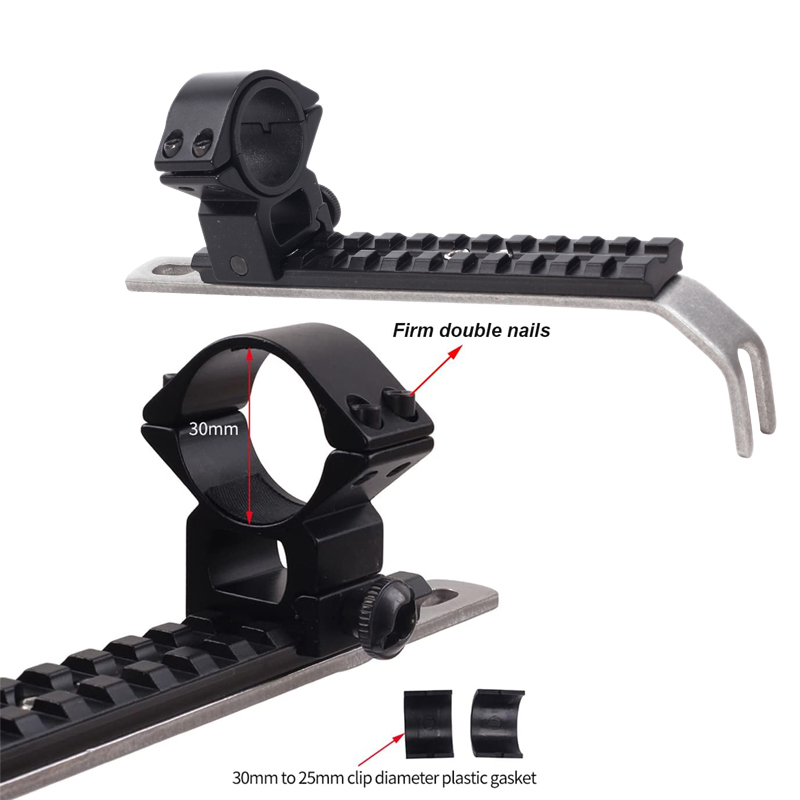 Archery Flashlight Bracket Outdoor Tactical Metal Support