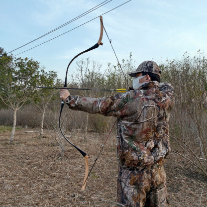 64'' Archery One-Piece Traditional Longbow 