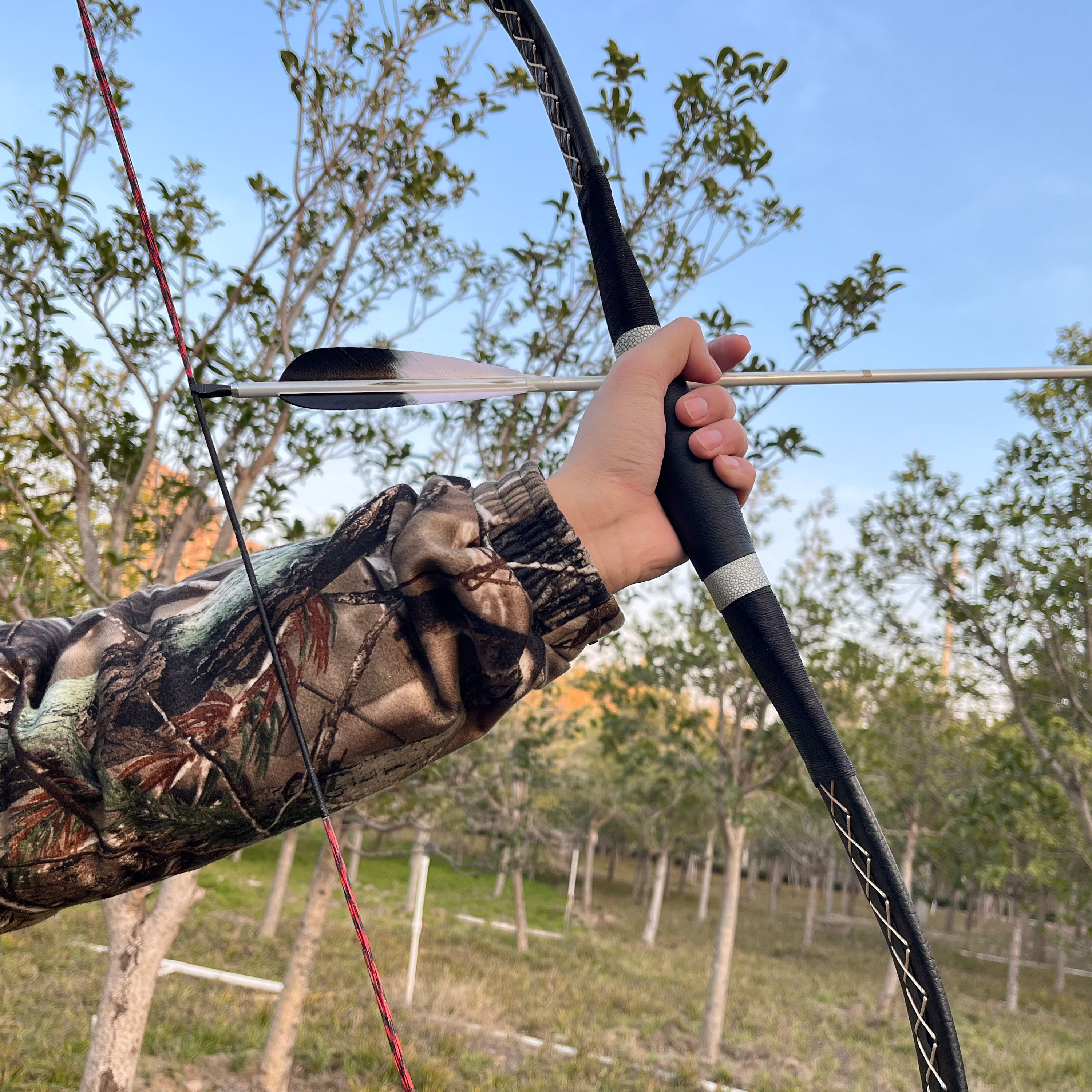 64'' Archery One-Piece Traditional Longbow 