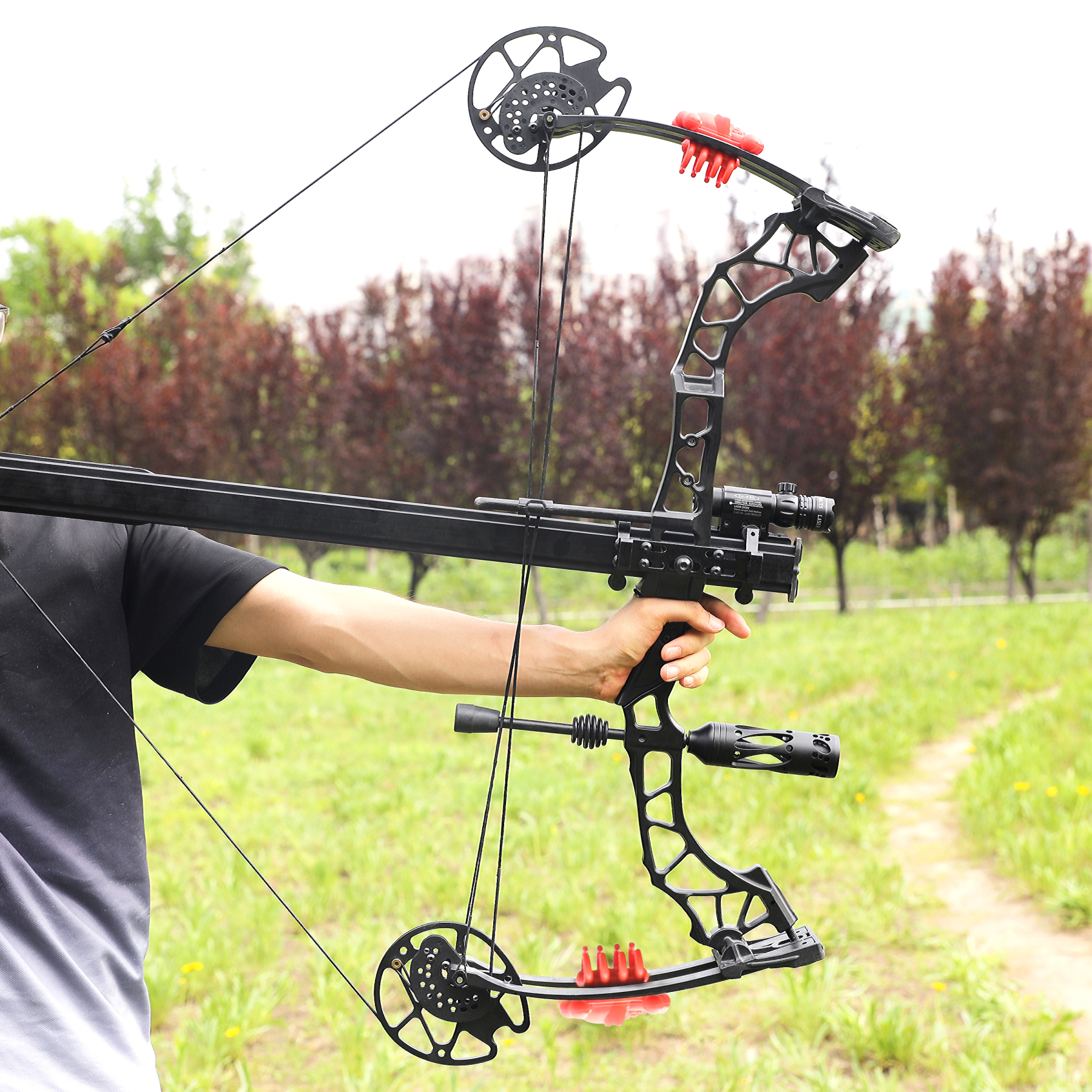 Archery Shooter Launcher  Repeating Compound Bow 6 arrow Rapid