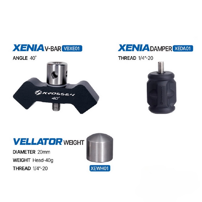 FIVICS Krossen Xenia Stabilizer Set Carbon Composite Archery