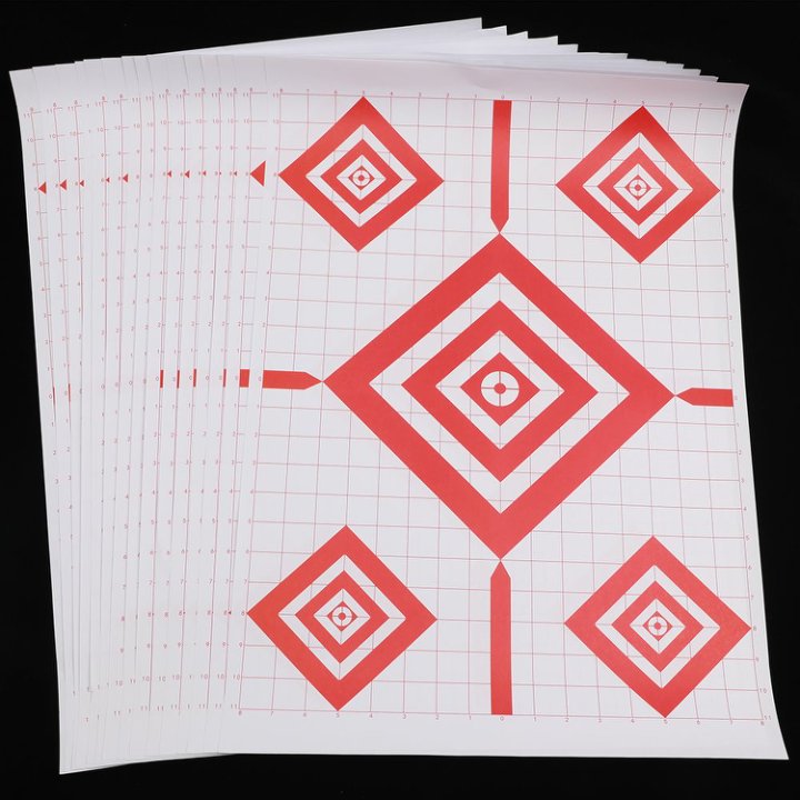 Archery Target Paper 17x25" Red Diamond Shooting Target