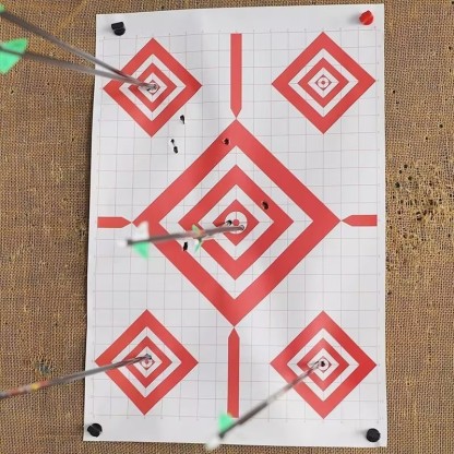 Archery Target Paper 17x25" Red Diamond Shooting Target