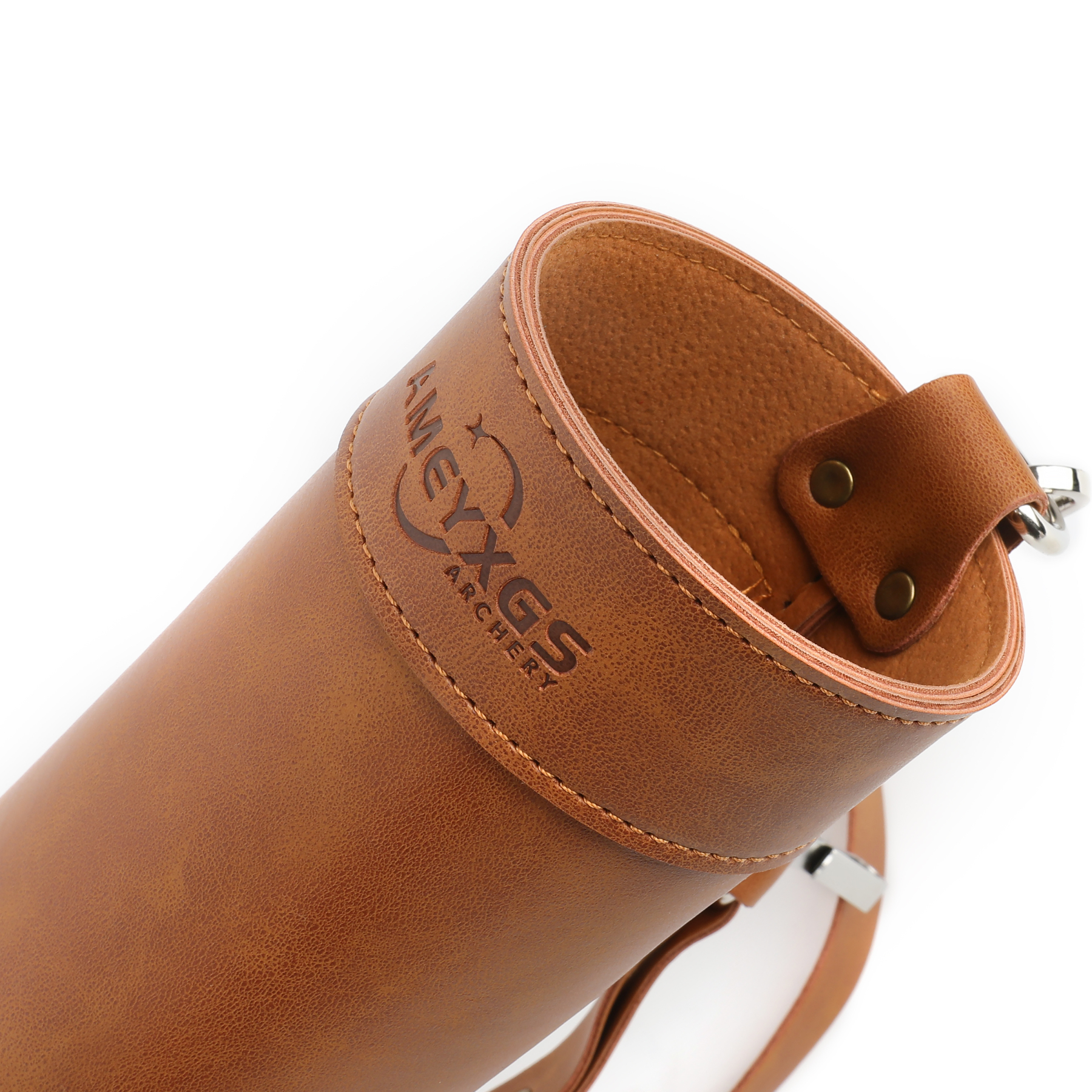 Arrow Quiver Brown PU Lenther Archery 