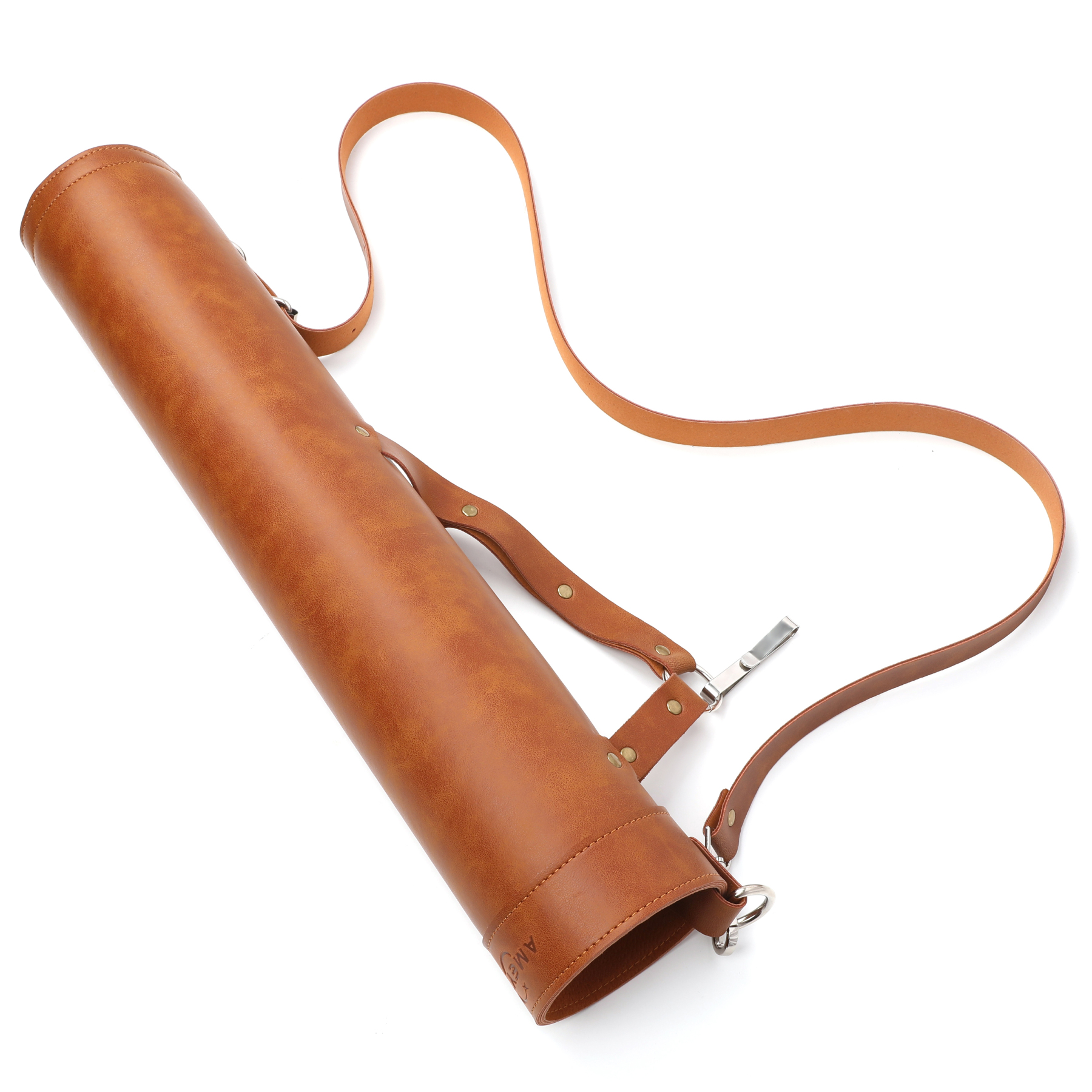 Arrow Quiver Brown PU Lenther Archery 