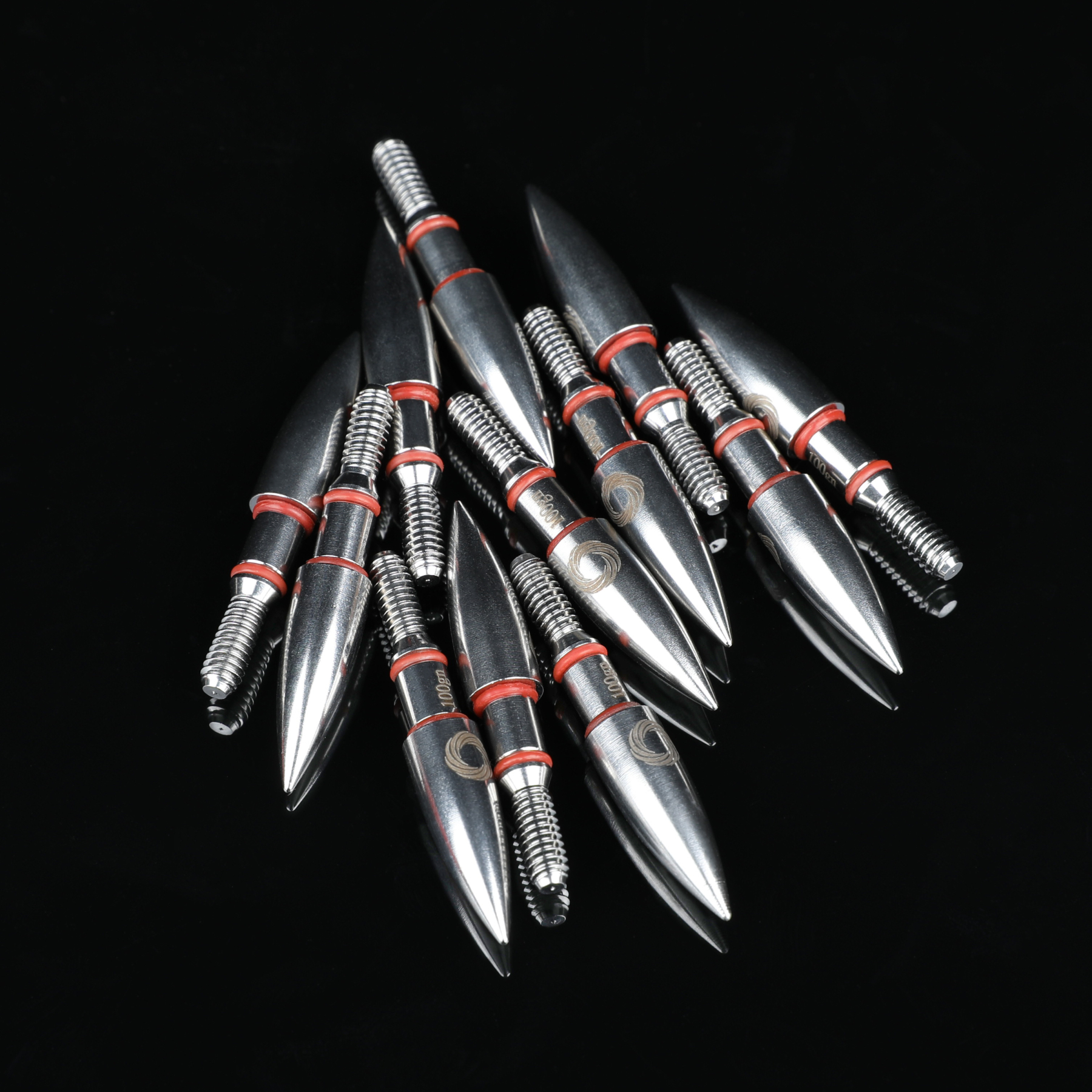Arrowheads Point 100 grains with O-Ring for Targeting Hunting (Pack of 12)