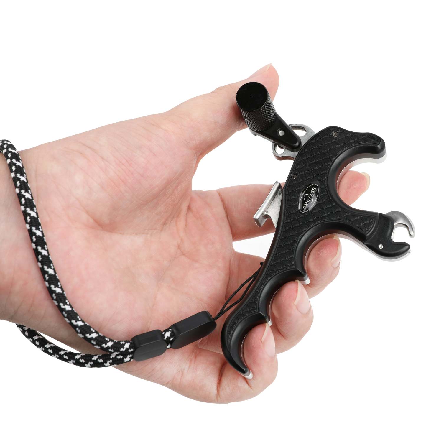 🎯Automatic Release Aids 3 Finger Grip Thumb Caliper Compound Bow Archery-AMEYXGS Archery