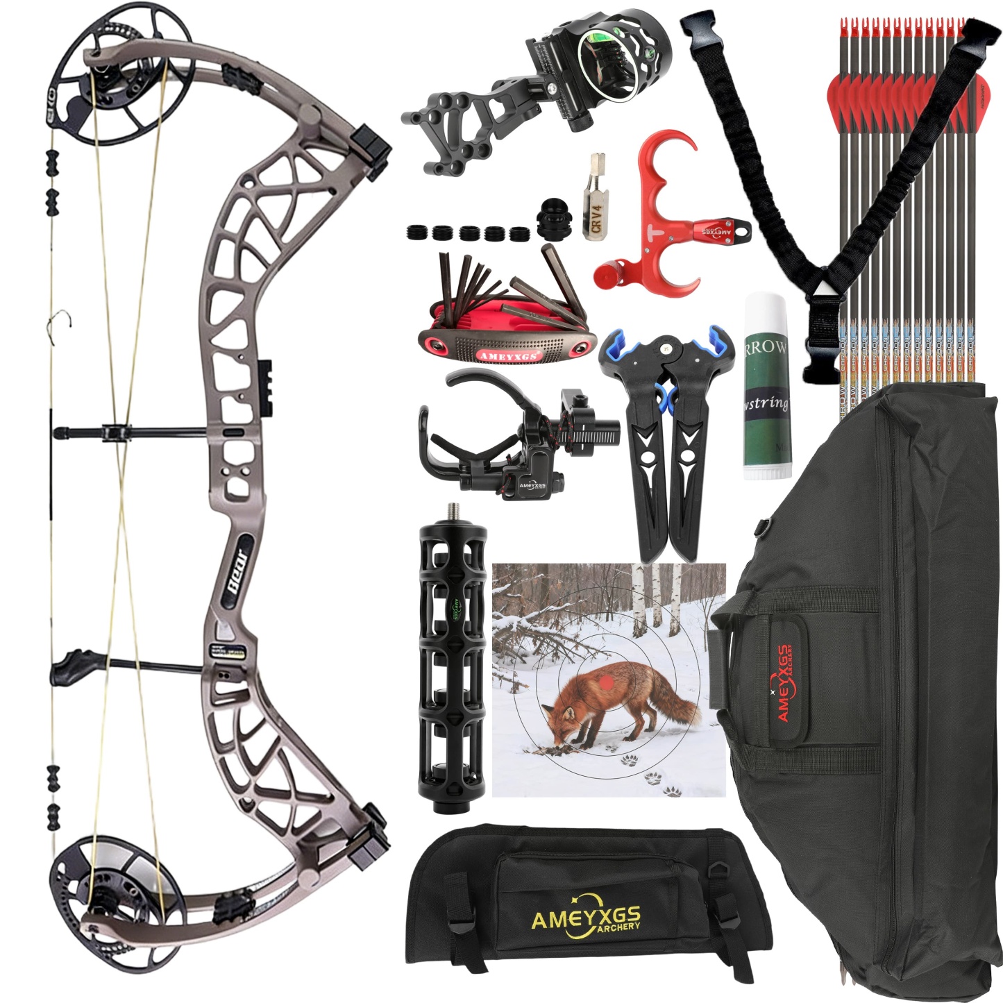 Bear Compound Bow 45-70lbs 339FPS Adjustable Archery Hunting