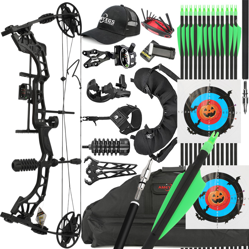 Compound Bow and Arrows Kit Hunting 30-70lbs