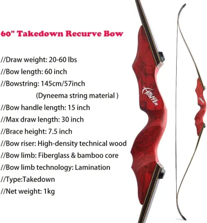 Black Hunter Archery Hunting Bow,  Right Hand &Left Hand(20-60lbs)