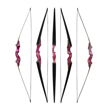 BLACK HUNTER's Hunting Recurve Longbow, Perfect LH&RH Archery Tradition Practice Outdoor