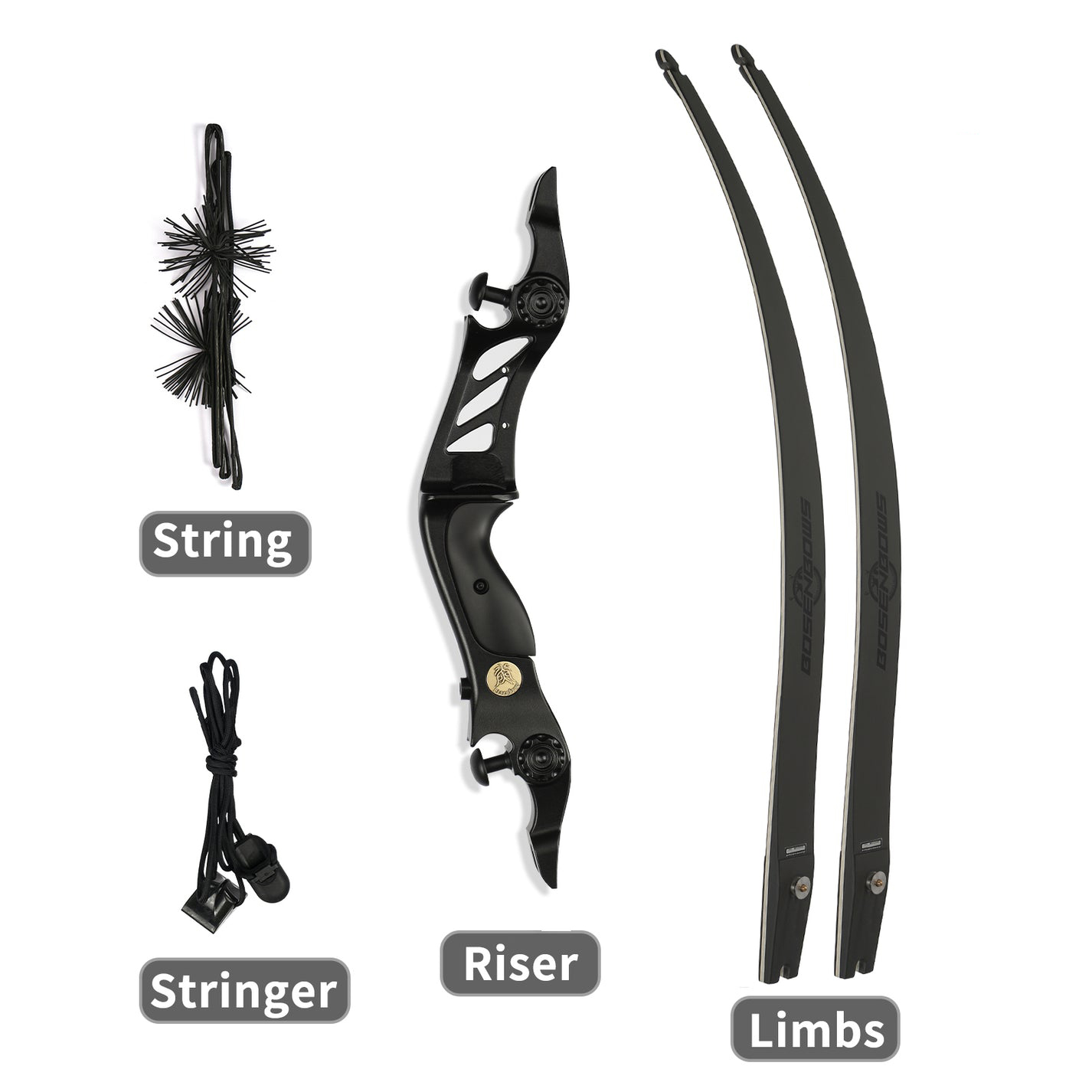 BOSEN HORN ILF Archery Recurve Bow Traditional Longbow