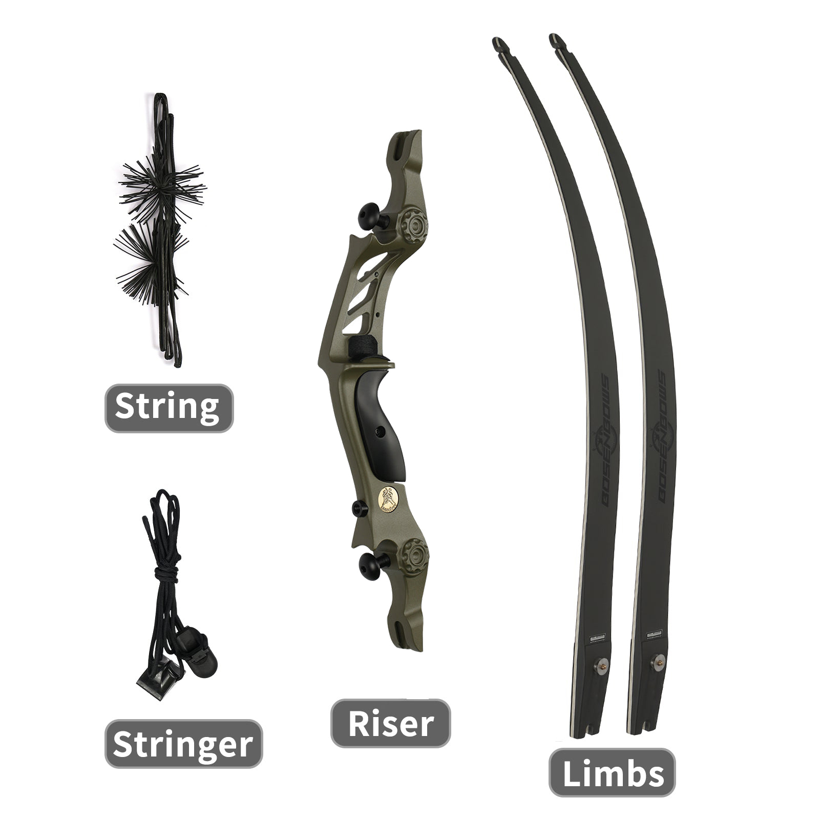 BOSEN HORN ILF Archery Recurve Bow Traditional Longbow