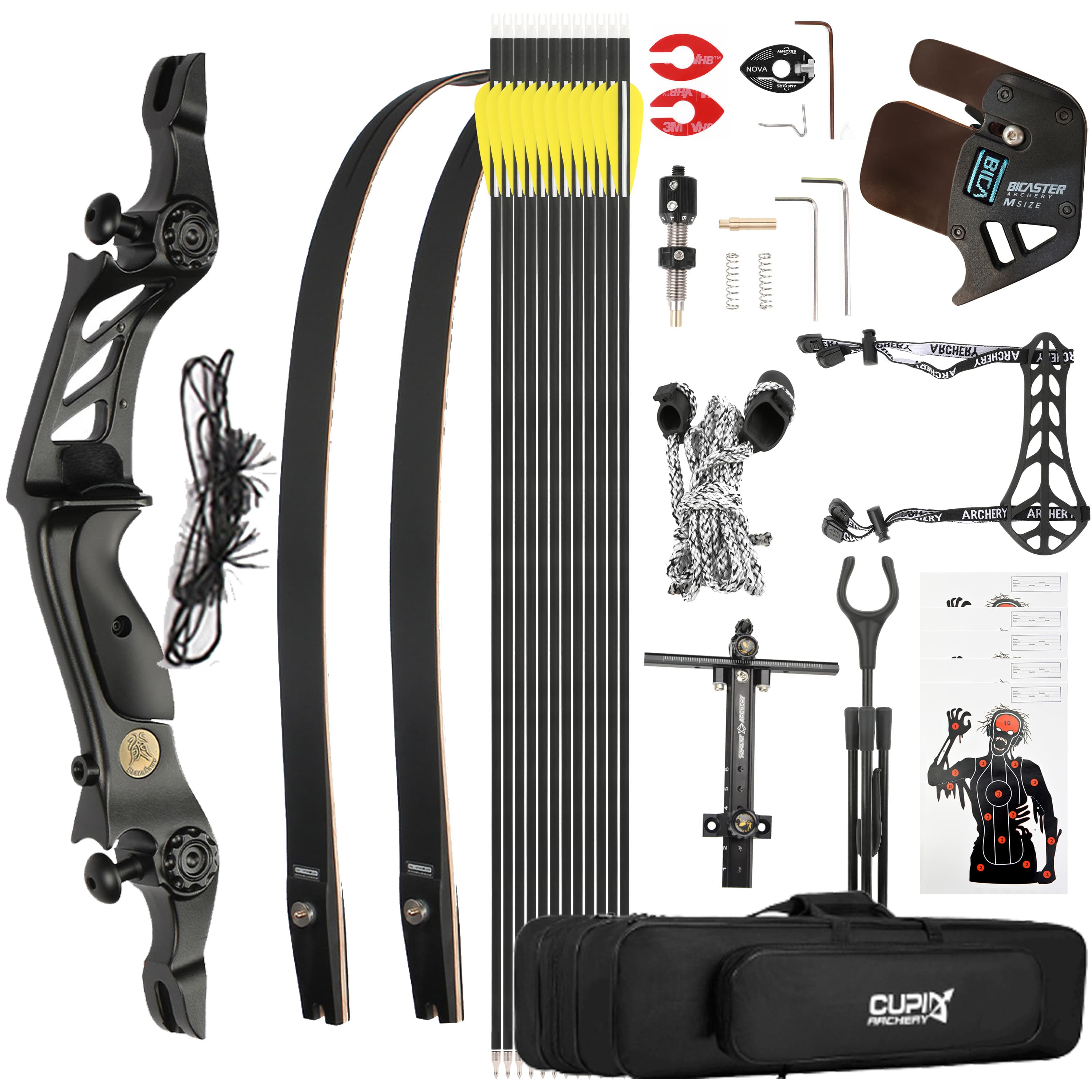 BOSEN Recurve Bow Kit 20-50bs Takedown Bow Shooting Archery