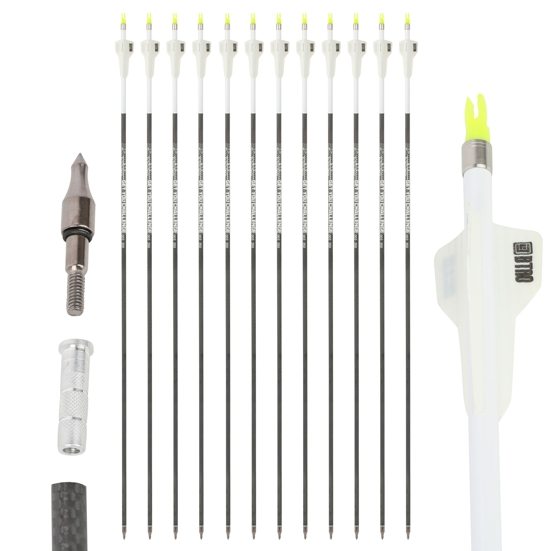 BTRO Archery Arrow 32" Pure Carbon Arrows Hunting & Target