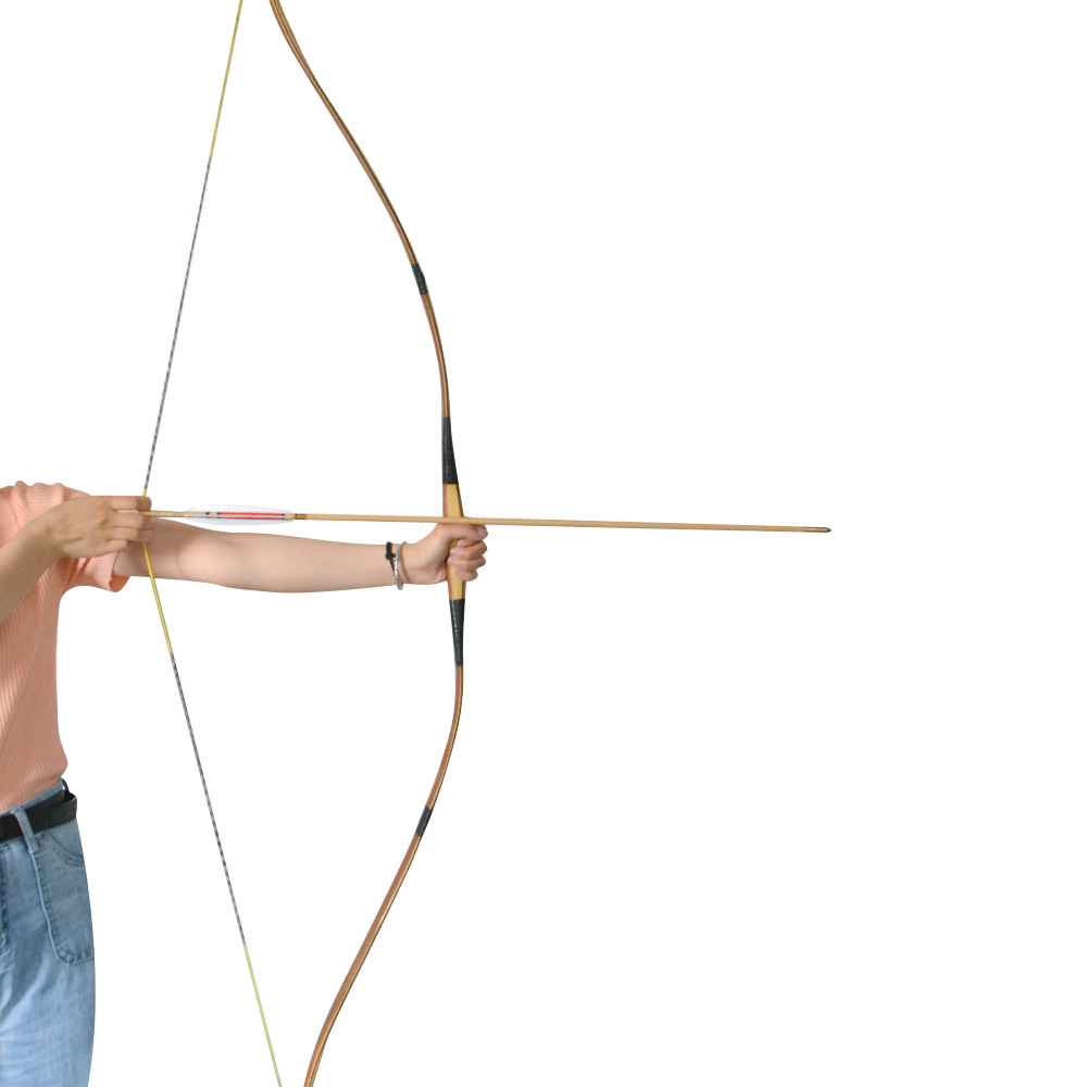 Bamboo Wood Traditional Longbow