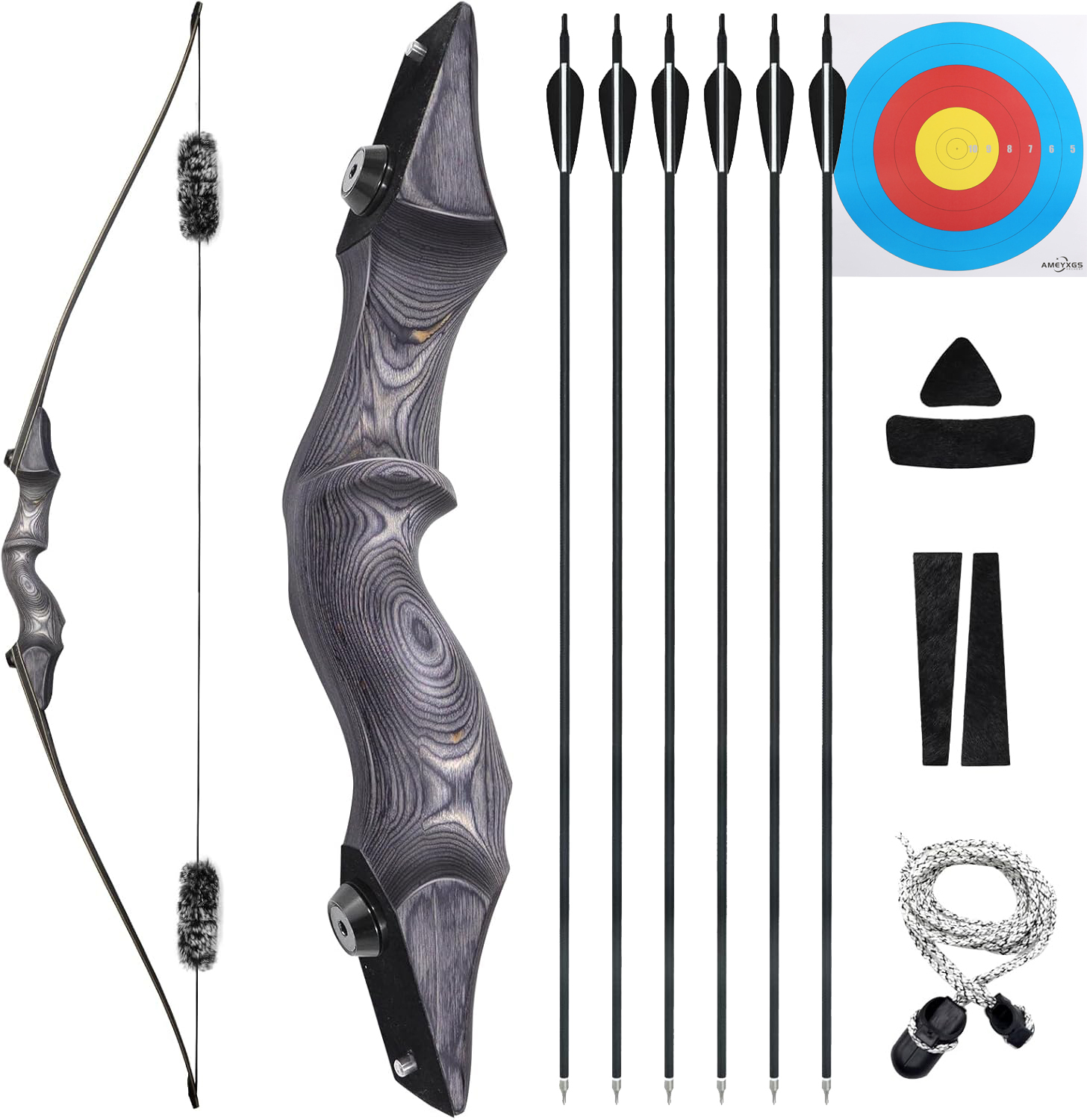 AMEYXGS Archery Traditional Recurve Bow Arrows Kit