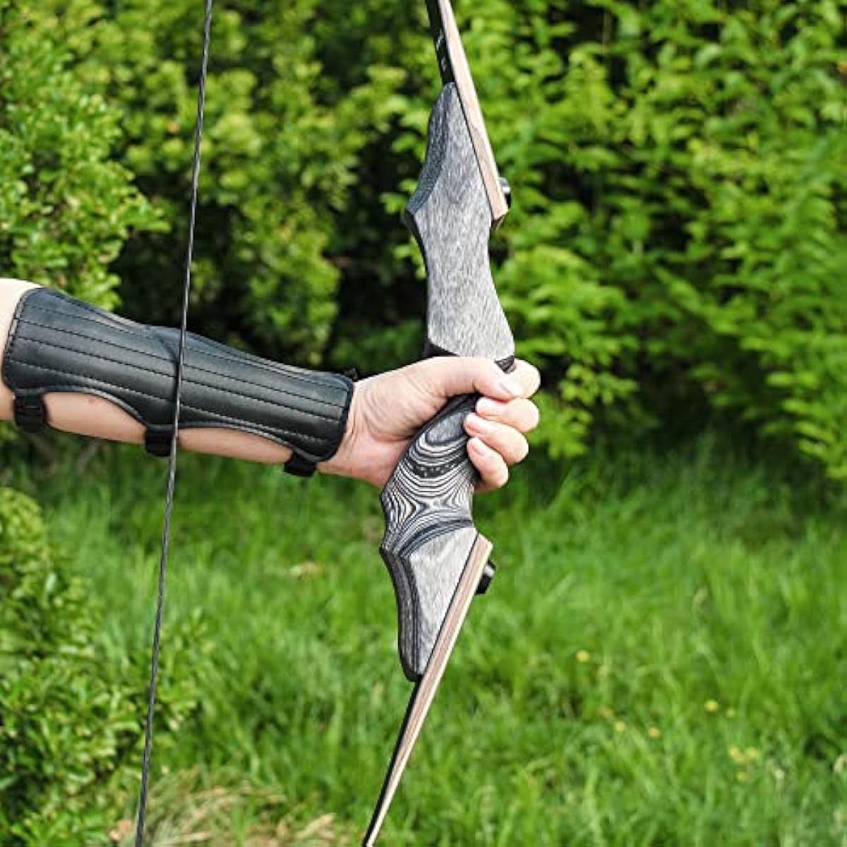 🎯Black Hunter Recurve Bow Set 20-60LBS for Adult Outdoor Hunting Beginner Training Archery Practice-AMEYXGS Archery