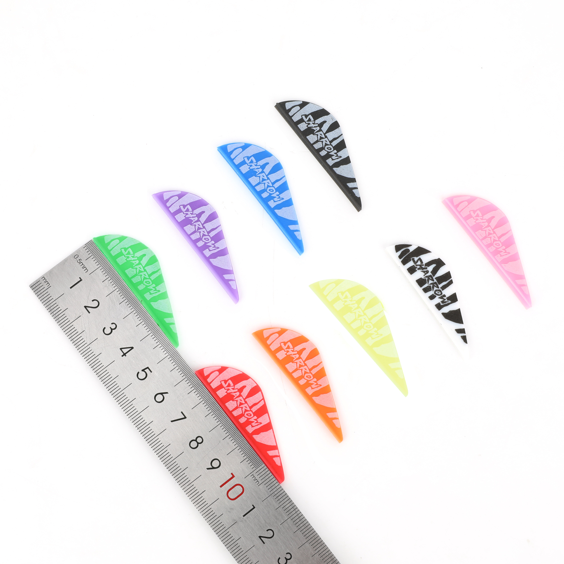 Blazer Vanes，2inch Zebra Archery Arrows Accessory