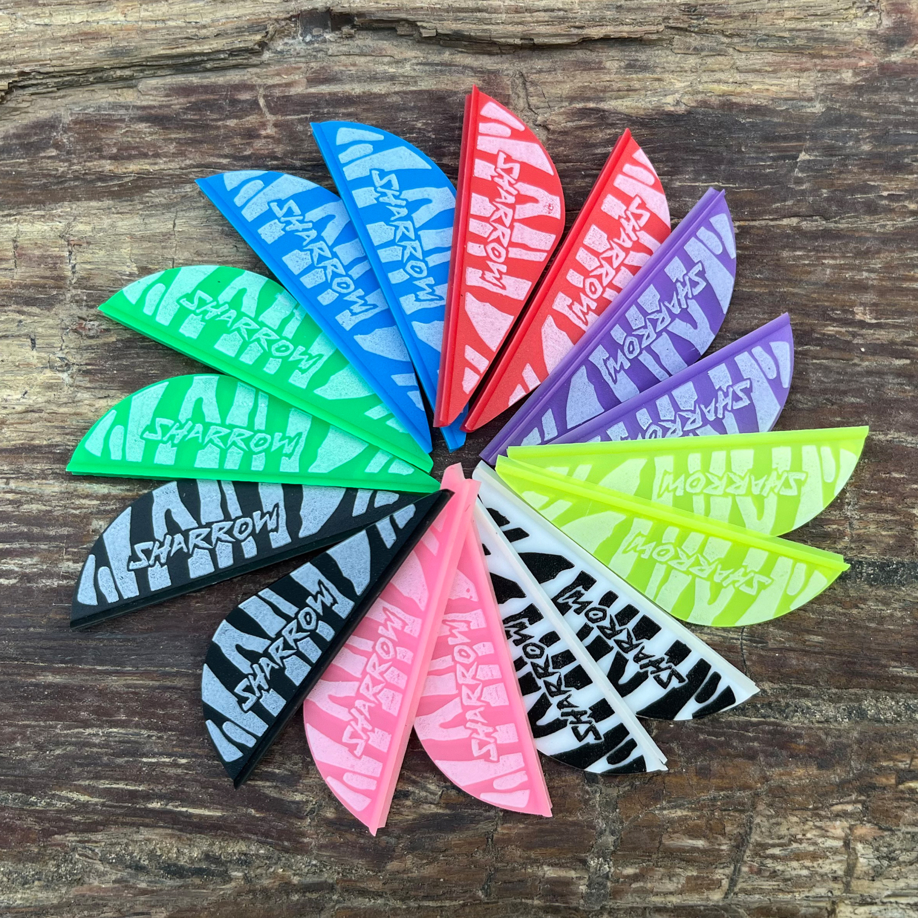 Blazer Vanes，2inch Zebra Archery Arrows Accessory