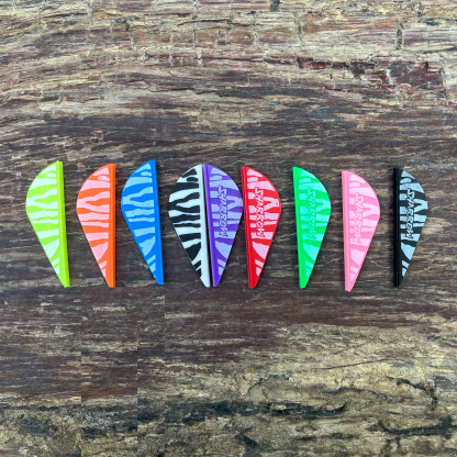 Blazer Vanes，2inch Zebra Archery Arrows Accessory