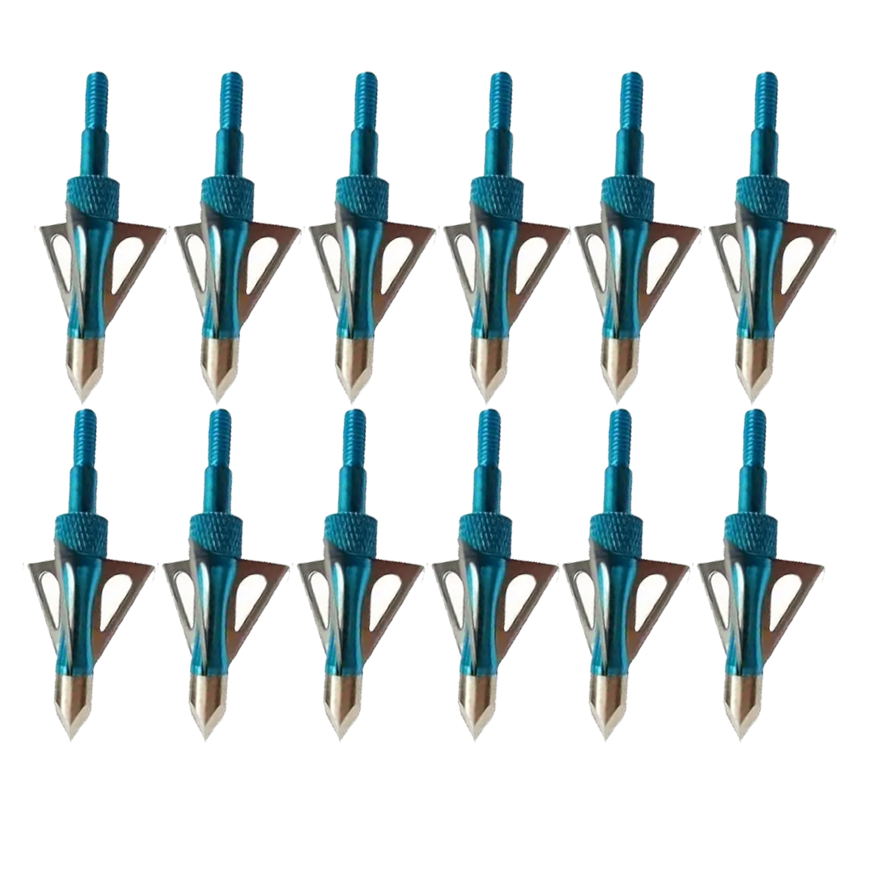 Blue Broadheads 100 Grain Screw-in Arrowheads Tips