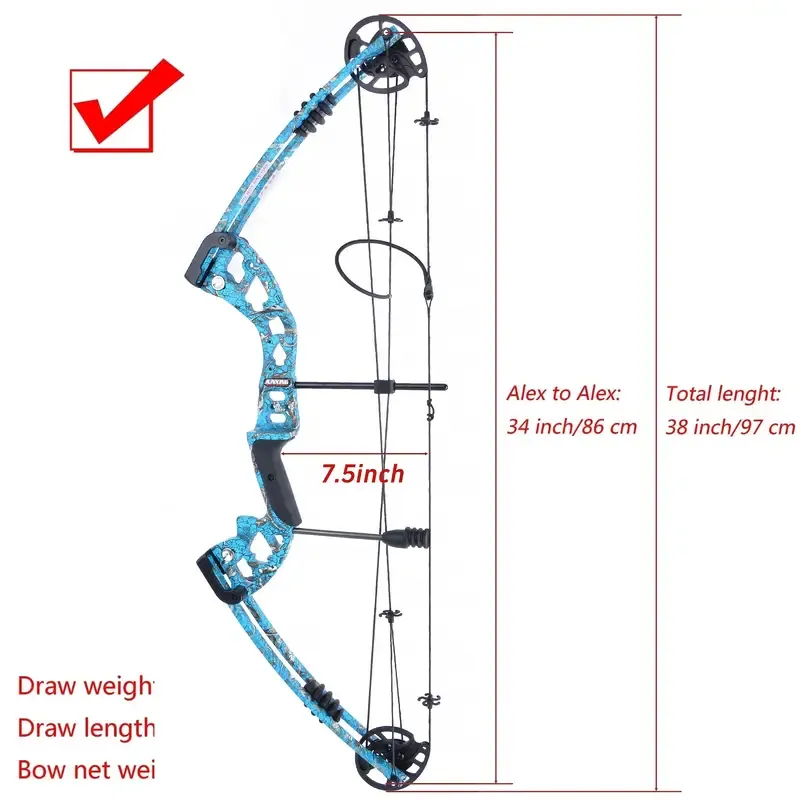 Blue M131 Compound Bow Kit | 30–55lbs Adjustable Draw