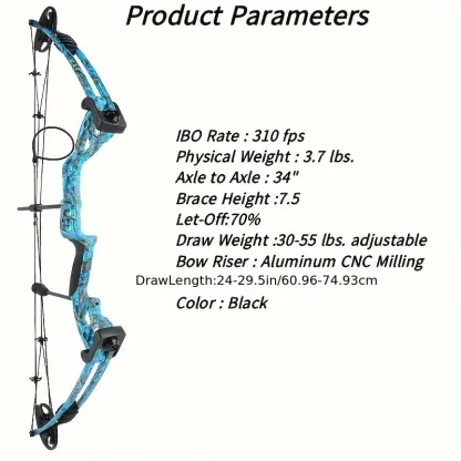 Blue M131 Compound Bow Kit | 30–55lbs Adjustable Draw