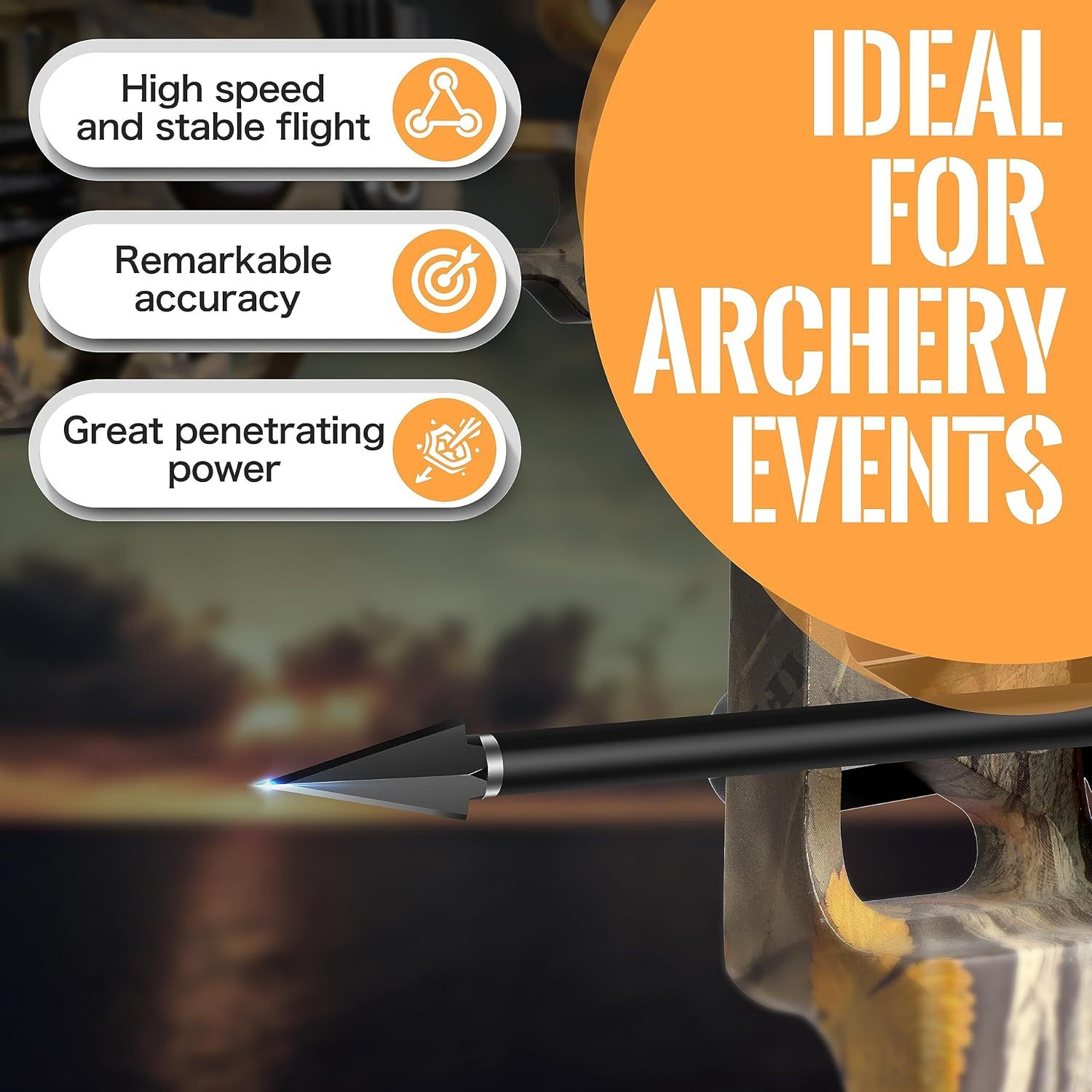 Broadheads 100 Grain Traditional Archery Arrow Tips 