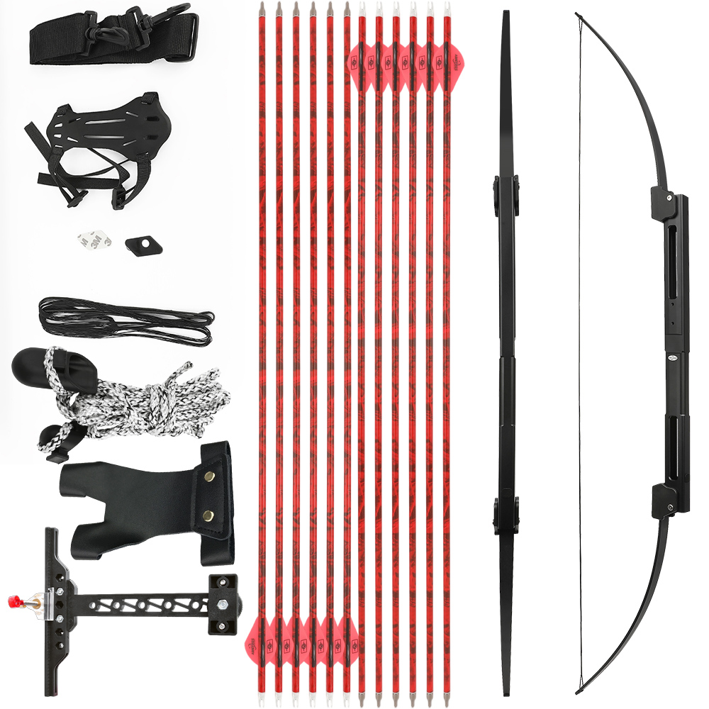 AMEYXGS Folding Recurve Bow 35lb – Archery Kit