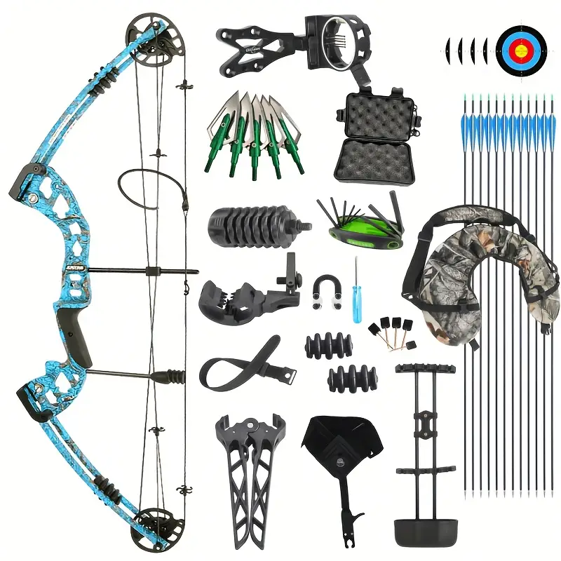 Hunt Ready! POEARCUS M131 Compound Bow 310FPS Adjustable Power