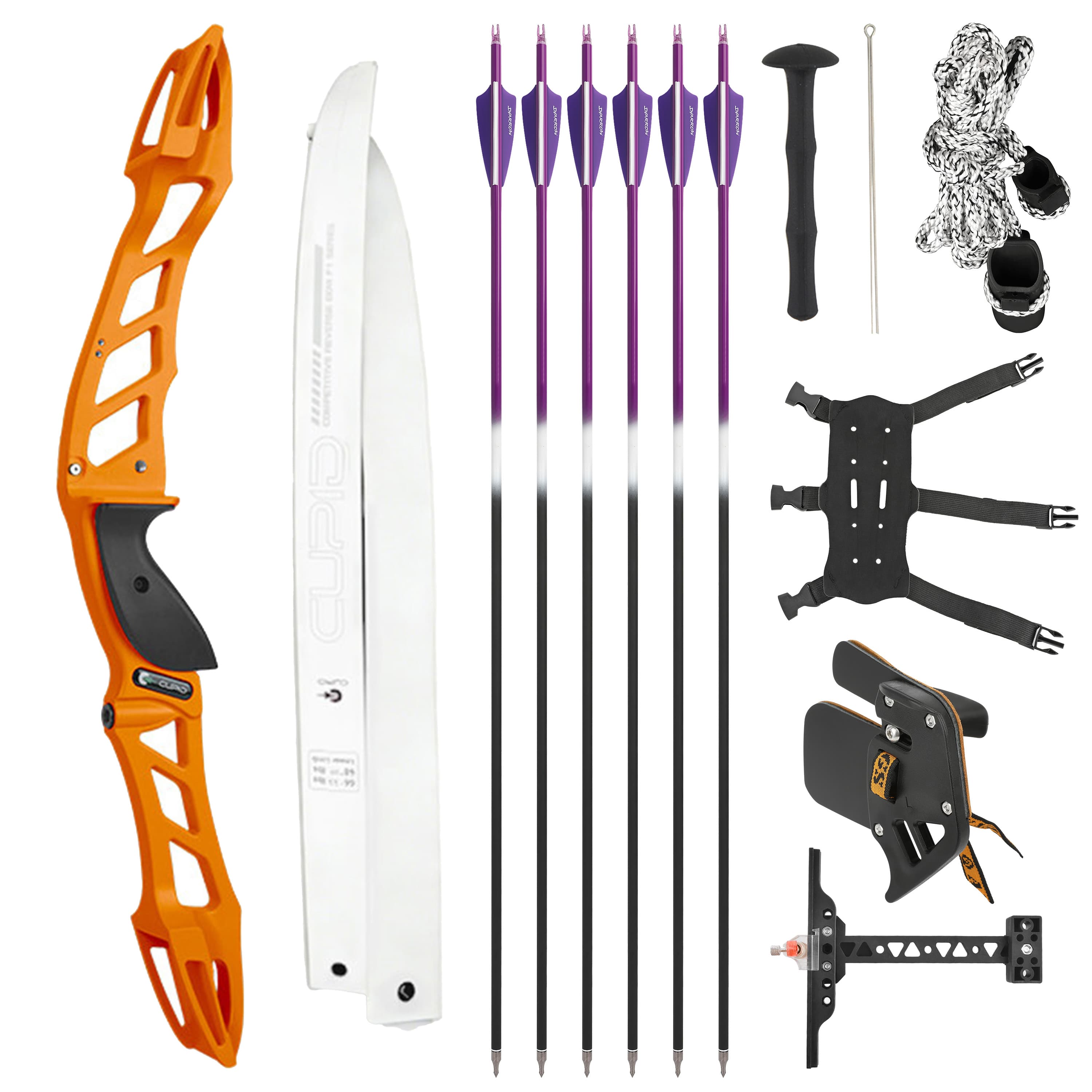 CUPID Recurve Bow Complete Kit 68'' Takedown Bow 14-38lbs