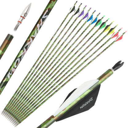 Camo Hunter Carbon Arrows with with Beiter Nock (12pcs/Box)