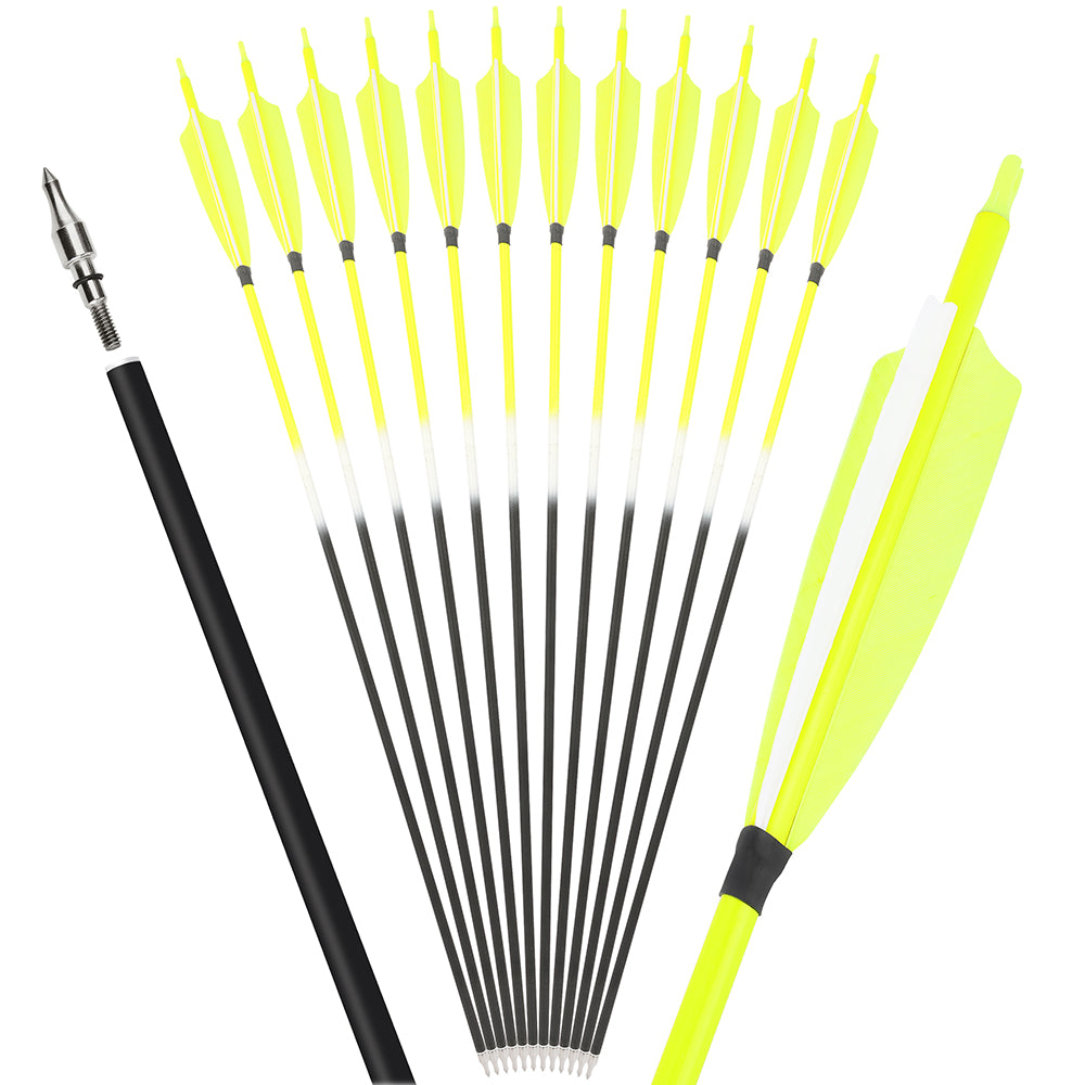 🎯Carbon Arrow for Beginner to PRO Archers Hunting Target Shooting-AMEYXGS Archery