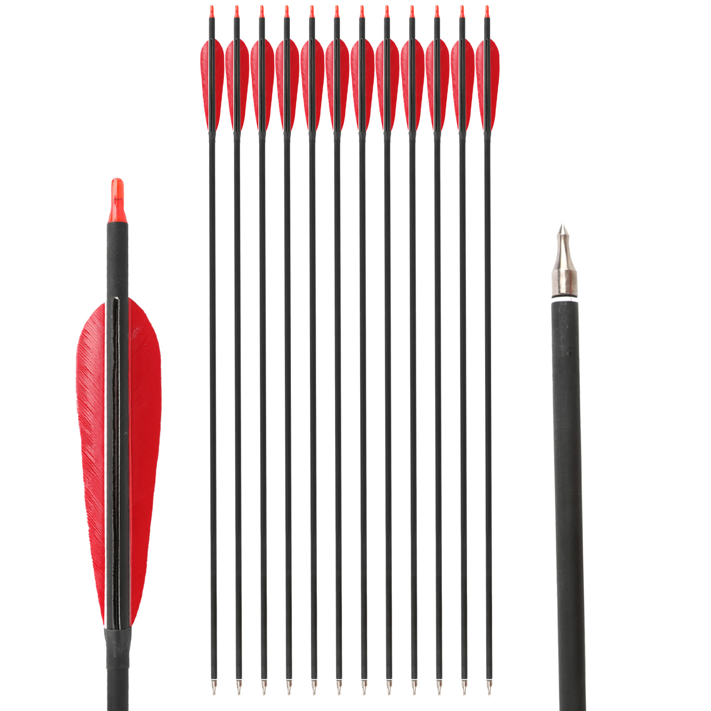 Carbon Arrow Spine 500 Turkey Feather Archery Shooting Target