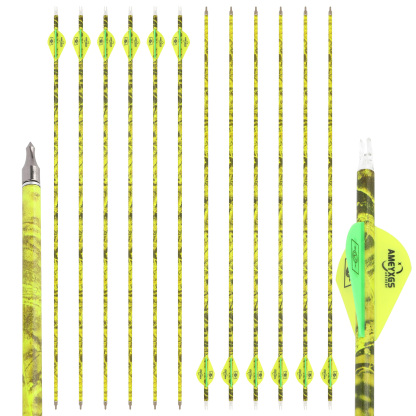 Camo Carbon Arrows Archery for Compound Recurve Bow