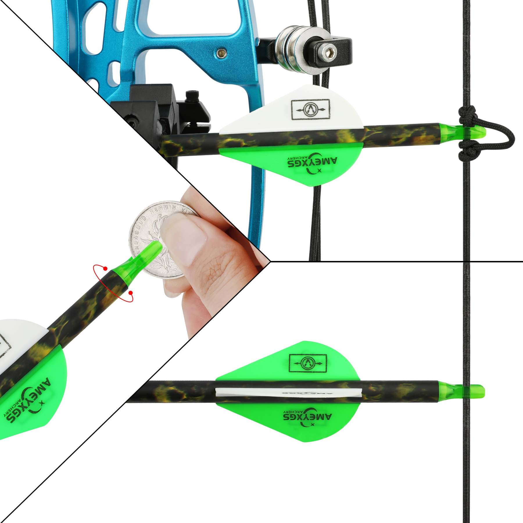 🎯 Carbon Arrows Archery Hunting Targeting Practice for Compound Bow Recurve Bow-AMEYXGS Archery