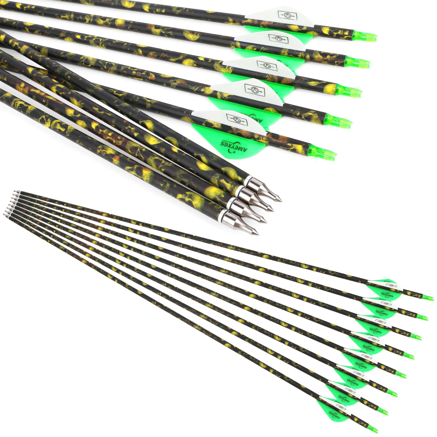 🎯 Carbon Arrows Archery Hunting Targeting Practice for Compound Bow Recurve Bow-AMEYXGS Archery