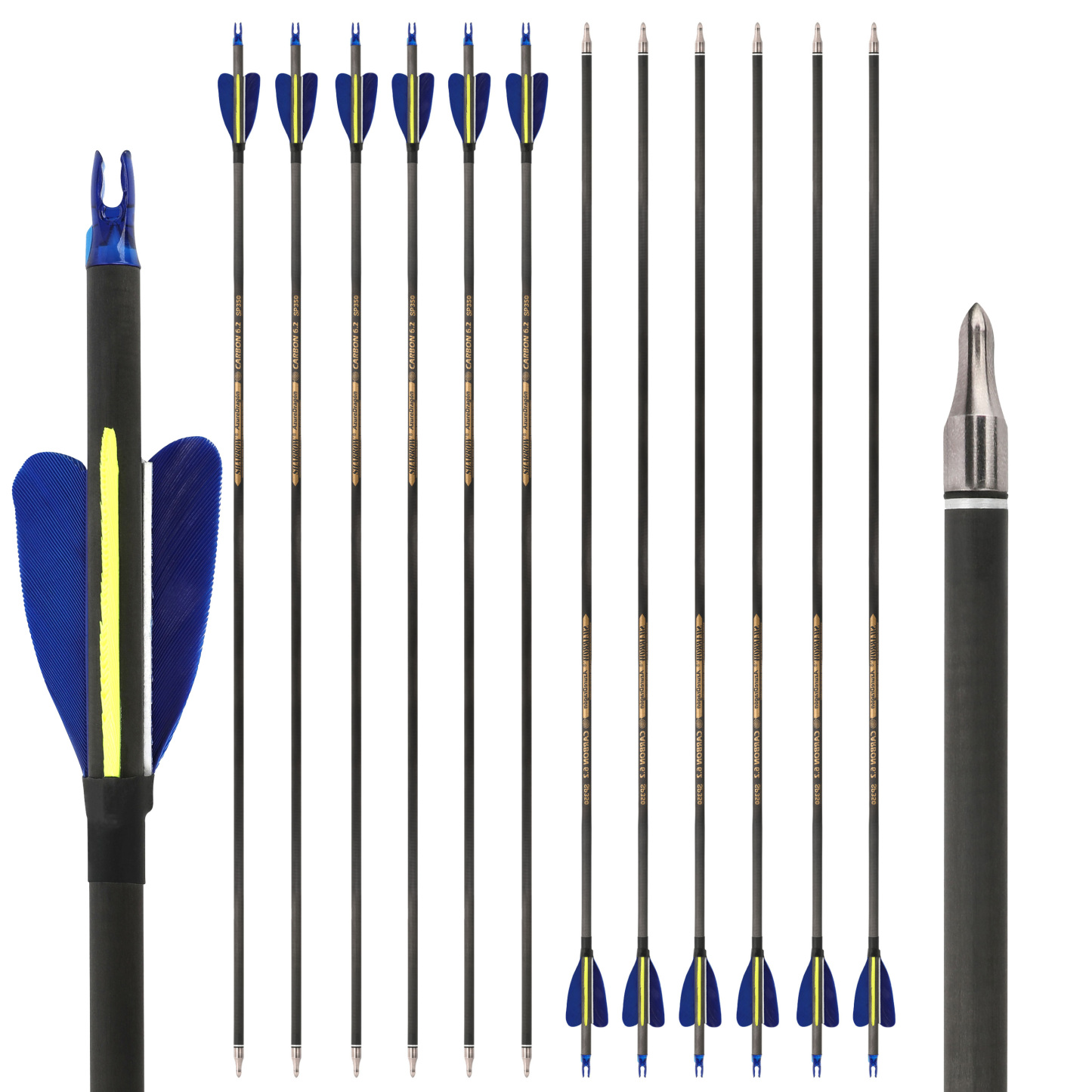 Carbon Arrows Heart-shaped Turkey Feather for Hunting Target