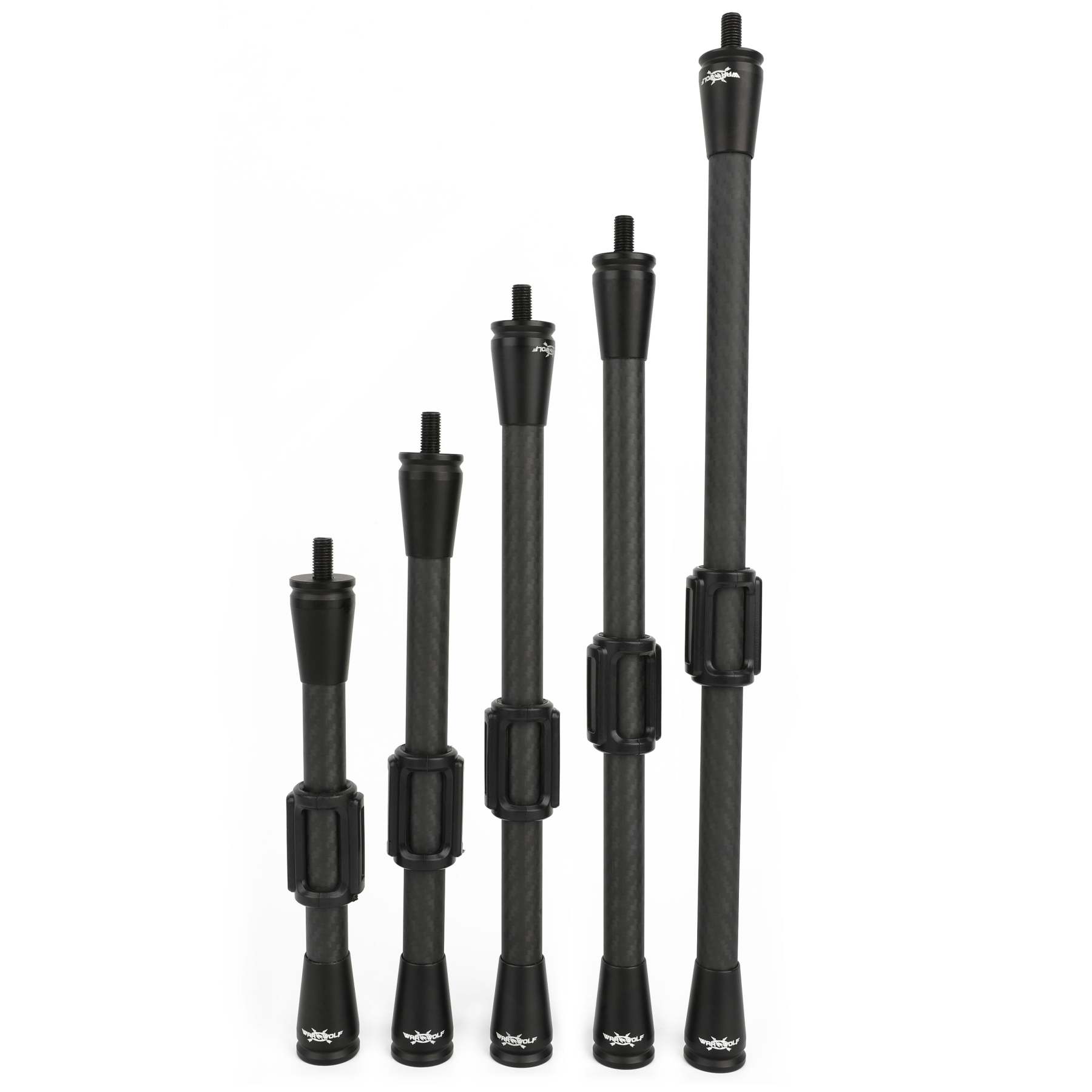 3K Carbon Compound Bow Stabilizer with Weighted Vibration Absorbers-AMEYXGS Archery