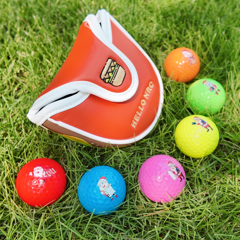 Christmas Santa Golf Balls Holiday Gift for Men & Women, 6pcs/pack 