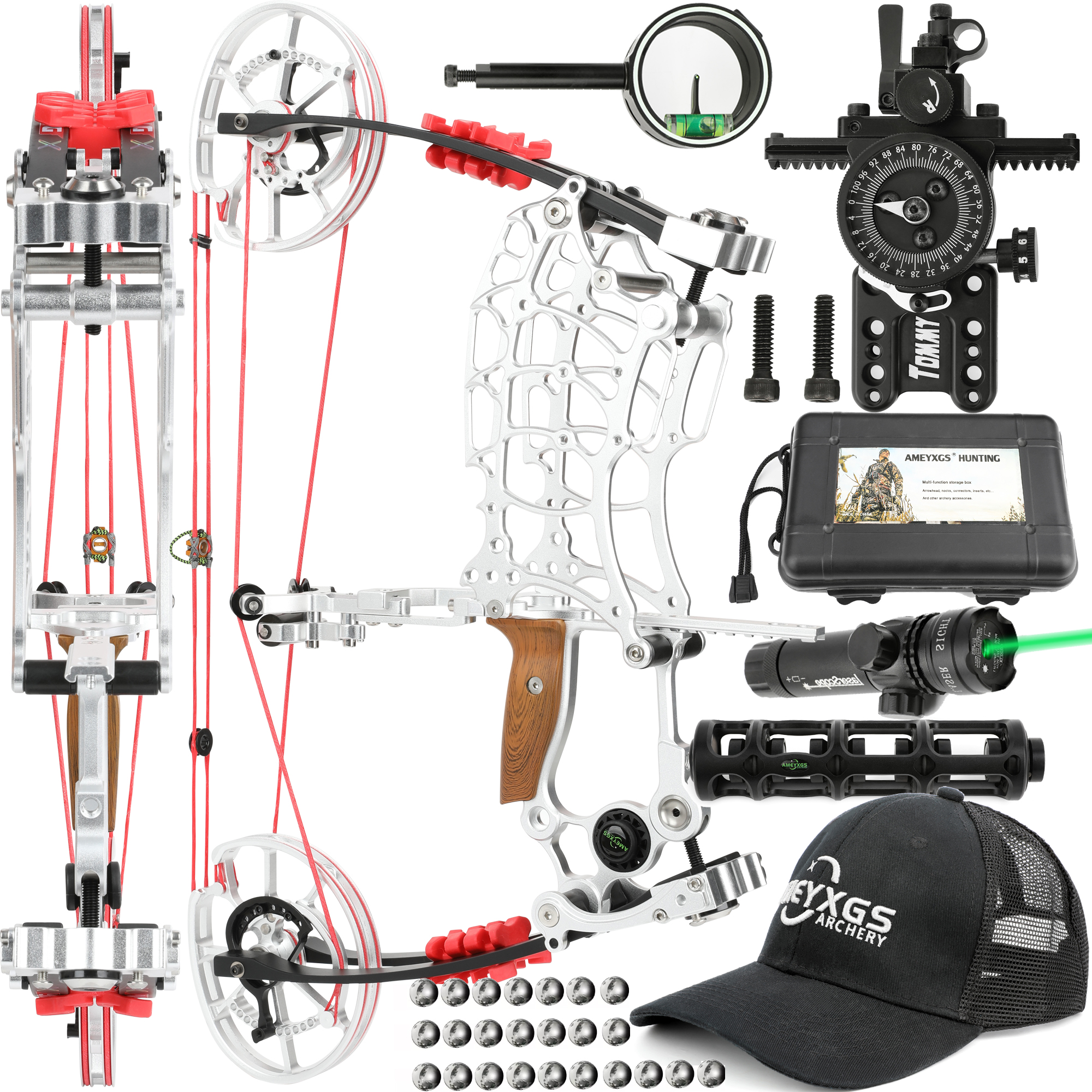Crossbow Compound Bow Archery & Steel Ball( Right / Left hand )